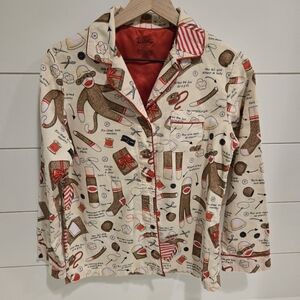 Nick & Flannel Pajama Top Size S